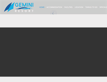 Tablet Screenshot of geminiresort.com.au